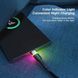 Кабель Essager Colorful LED USB Cable Fast Charging 3A USB-A to Type C 2m black (EXCT-XCDA01) (EXCT-XCDA01) 44907 фото 5