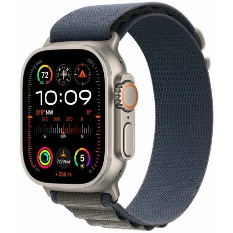 Apple Watch Ultra 2 49mm (GPS+LTE) Titanium Case with Blue Alpine Loop - Small (MREK3/MRFA3) 00000045214-001 фото