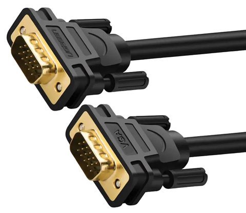 Кабель UGREEN VG101 VGA Male to Male Cable 1m (Black)(UGR-11673) (UGR-11673) 50182 фото