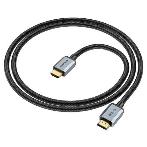 Кабель HOCO US03 HDTV 2.0 Male to Male 4K HD data cable(L=2M) Black (6931474777287) 24010 фото