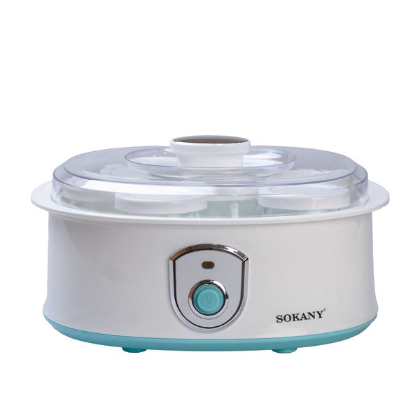 Йогуртниця електрична Sokany Yogurt Maker з баночками і таймером 2144225820 фото