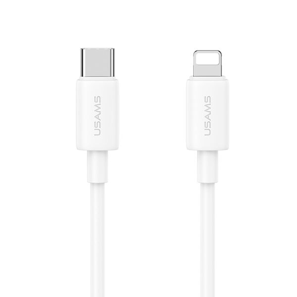 Кабель Usams SJ712 Type-C To Lightning 30W Fast Charging Data Cable white (SJ712USB02) 52369 фото