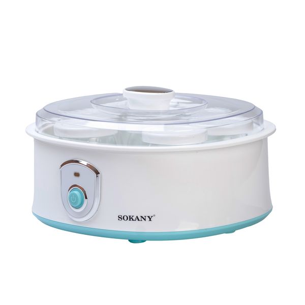 Йогуртниця електрична Sokany Yogurt Maker з баночками і таймером 2144225820 фото