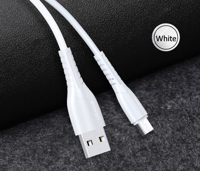 Кабель Usams US-SJ365 U35 Micro Charging Cable 1M White (SJ365USB02) 15139 фото