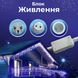 Гірлянда вулична світлодіодна 120 LED 6 метрів білий дріт бахрома 27 ниток Синій 1961047414 фото 9