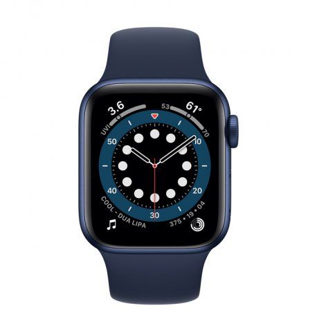 Apple Watch Series 6 40mm (GPS+LTE) Blue Aluminum Case with Deep Navy Sport Band (M06Q3/M02R3) 00000031481-001 фото