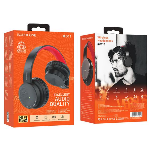 Наушники BOROFONE BO11 Maily BT headphones Black (BO11B) 14210 фото