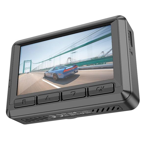 Відеореєстратор HOCO DV3 Driving recorder with display(dual-channel) Black (6942007608183) 47855 фото