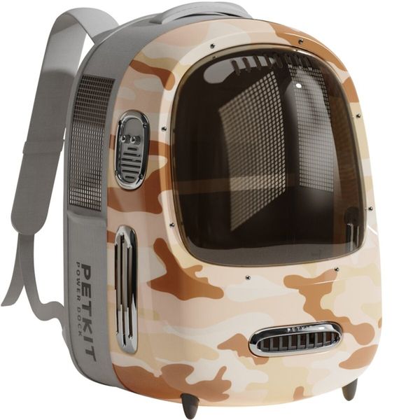 Рюкзак-переноска PETKIT Breezy2 Smart Cat Carrier desert camo (P7704-DC) (P7704-DC) 45106 фото