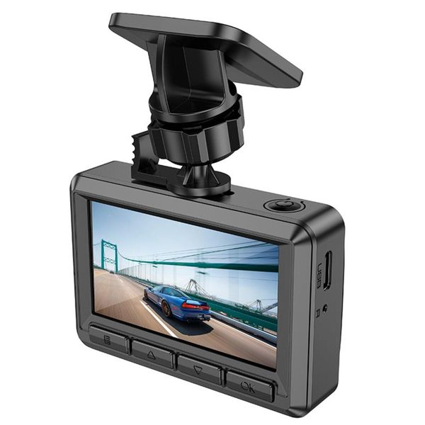 Відеореєстратор HOCO DV3 Driving recorder with display(dual-channel) Black (6942007608183) 47855 фото