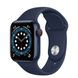 Apple Watch Series 6 40mm (GPS+LTE) Blue Aluminum Case with Deep Navy Sport Band (M06Q3/M02R3) 00000031481-001 фото 1