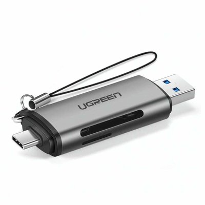 Кардрiдер UGREEN CM185 USB-C/USB-A Card Reader (UGR-50706) (UGR-50706) 42643 фото