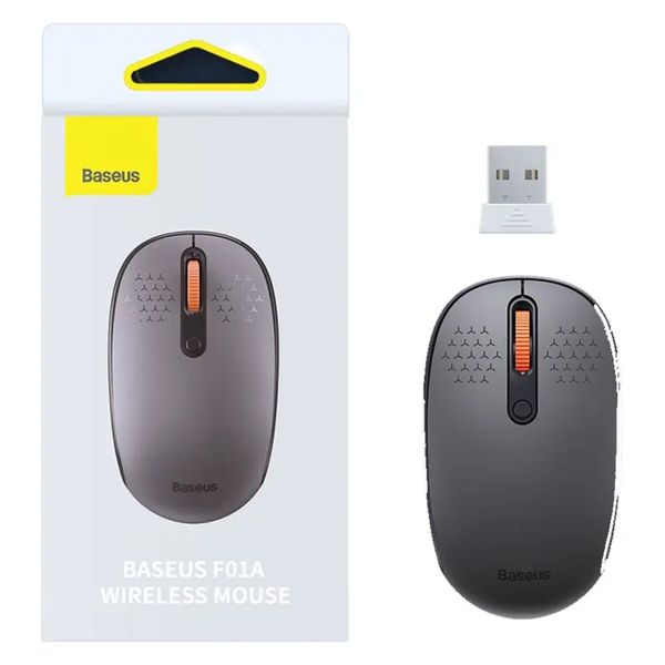 Манипулятор мышь беспроводная Baseus F01A Wireless Mouse Frosted Gray (B01055502833-00) 45541 фото