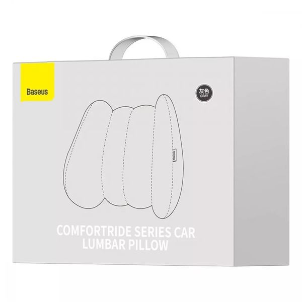 Подушка для підголовника Baseus ComfortRide Series Car Lumbar Pillow Gray (CNYZ000013) 54655 фото