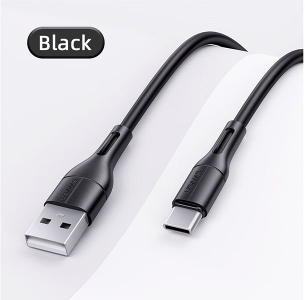 Кабель Usams US-SJ501 U68 Type-C Charging & Data Cable 1m Black (SJ501USB01) 22506 фото