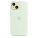 Чохол Apple iPhone 15 Silicone Case with MagSafe Soft Mint (MWNC3) 00000047354 фото 3