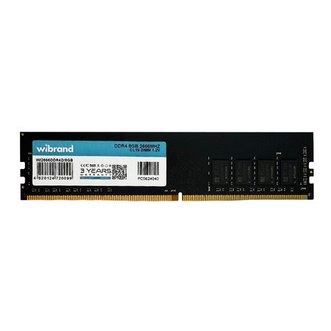 DDR4 Wibrand 8GB 2666MHz CL19 DIMM (WI2666DDR4D/8GB) 50674 фото