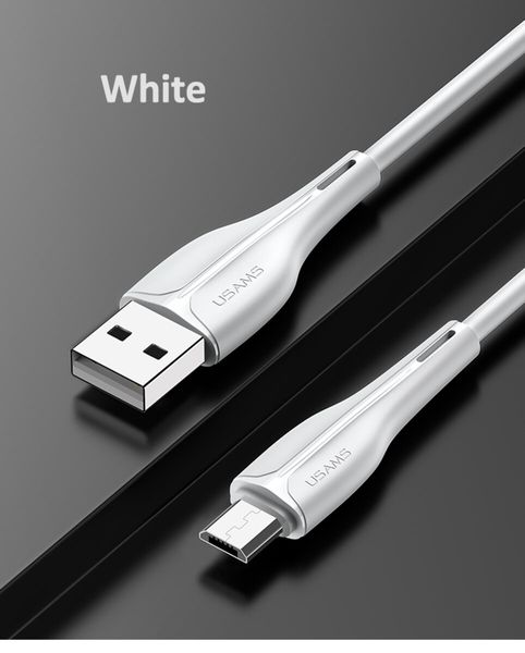 Кабель Usams US-SJ373 U38 Micro Charging and Data Cable 1m White (SJ373USB02) 22510 фото