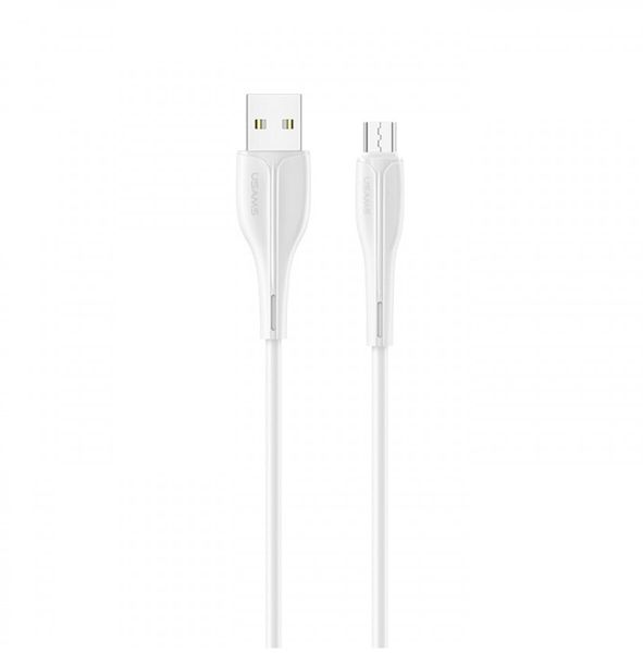 Кабель Usams US-SJ373 U38 Micro Charging and Data Cable 1m White (SJ373USB02) 22510 фото