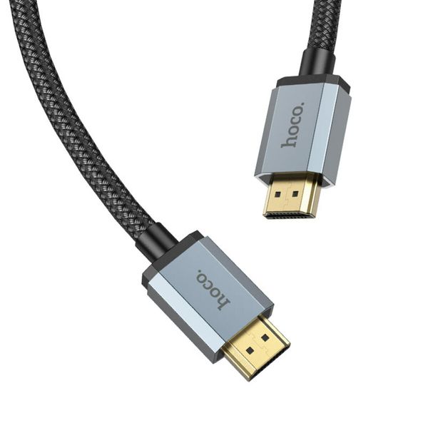 Кабель HOCO US03 HDTV 2.0 Male to Male 4K HD data cable(L=3M) Black (6931474777294) 24030 фото