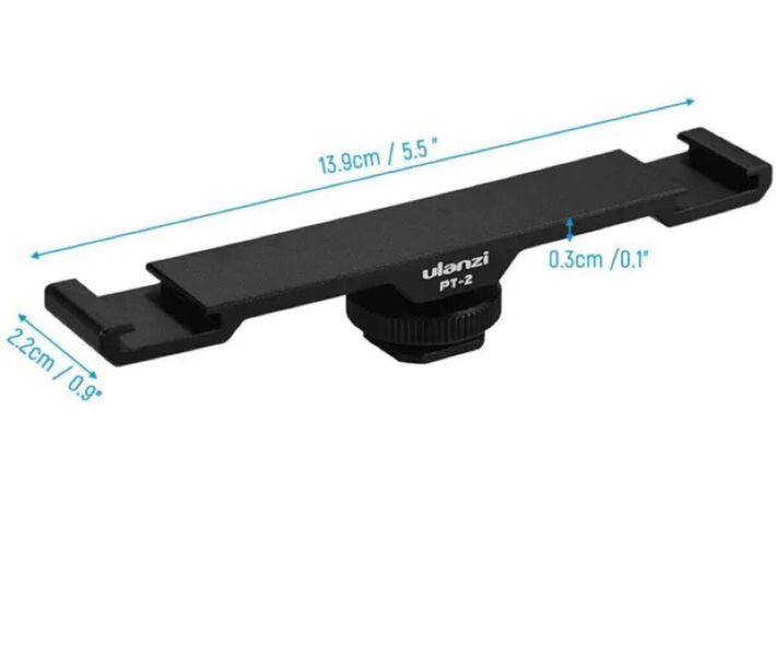 Адаптер кронштейн Ulanzi Vijim Dual Cold Shoe Mount (UV-0865 PT-2) (UV-0865) 45712 фото