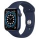 Apple Watch Series 6 44mm (GPS) Blue Aluminum Case with Deep Navy Sport Band (M00J3UL/A) 00000029294-001 фото 1