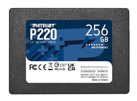 SSD Patriot P220 256GB 2.5" 7mm SATAIII (P220S256G25) 25687 фото