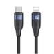 Кабель Usams US-SJ634 U85 Type-C To Lightning PD 30W Aluminum Alloy Fast Charging & Data Cable 1.2m black (SJ634USB01) 52373 фото 1