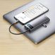 USB-HubBaseus Metal Gleam Series 4-in-1 Multifunctional Type-C HUB Docking Station Gray (Type-C to USB3.0*3+RJ45*1) (WKWG070113) 24784 фото 6