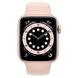 Apple Watch Series 6 44mm (GPS) Gold Aluminum Case with Pink Sand Sport Band (M00E3) 00000029210-001 фото 2