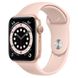 Apple Watch Series 6 44mm (GPS) Gold Aluminum Case with Pink Sand Sport Band (M00E3) 00000029210-001 фото 1