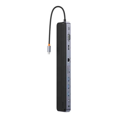 USB-Hub Baseus EliteJoy Gen2 11-Port Type-C HUB Adapter Dark gray (WKSX030013) 24938 фото