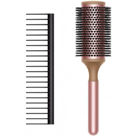 Набір гребінців Dyson Designed Round Brush 45mm та Detangling Comb Black/Rosе (973343-01) 00000046640 фото