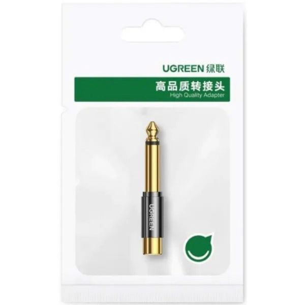 Перехідник UGREEN AV169 6.35mm Male to RCA Female Adapter(UGR-80731) (UGR-80731) 50247 фото