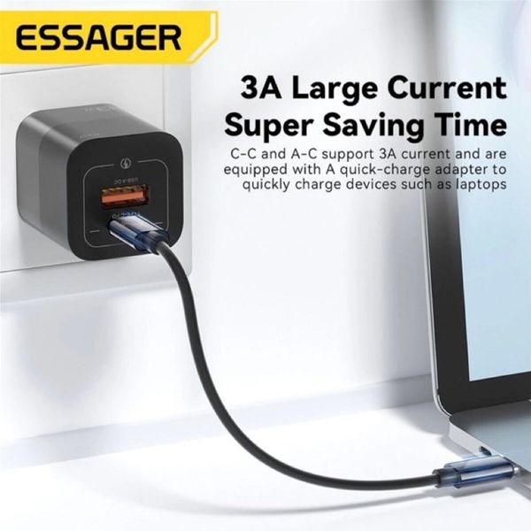 Комплект адаптерів Essager geometric multifunctional data cable storage box black (ECJHZ-JH01-P) (ECJHZ-JH01-P) 44957 фото