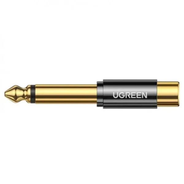 Перехідник UGREEN AV169 6.35mm Male to RCA Female Adapter(UGR-80731) (UGR-80731) 50247 фото