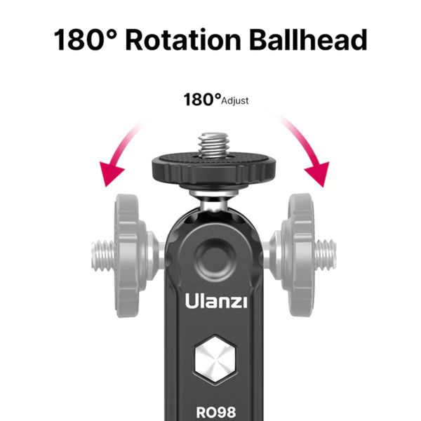 Шарнірне кріплення Ulanzi R098 Double Ball Heads with Code Shoe Mount (UV-2954 R098) (UV-2954) 50047 фото