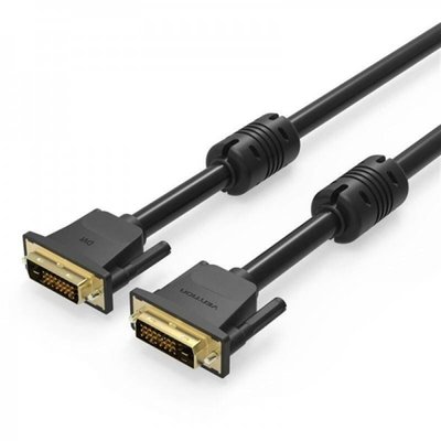 Кабель Vention DVI(24+1) Male to Male Cable 1.5M Black (EAABG) (EAABG) 47965 фото