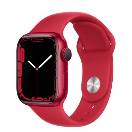 Apple Watch Series 7 41mm (GPS) (Product)Red Aluminum Case with (Product)Red Sport Band (MKN23) 00000034301-001 фото