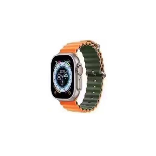 Ремінець для годинника Apple Watch Ocean two-tone 42/44/45/49mm 23.Orange-Khaki (Ocean42-23.Orange-Khaki) 45758 фото