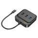 Хаб HOCO HB37 Easy link 6-in-1 Multiport Adapter (HDTV+RJ45+USB3.0+USB2.0*2+PD100W) Black (6931474799029) 48958 фото 3