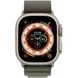 Apple Watch Ultra 49mm (GPS+LTE) Titanium Case with Green Alpine Loop - Medium (MQFN3) 00000037917-001 фото 1