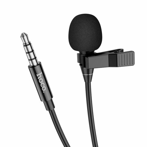 Мікрофон-петличка HOCO L14 3.5 Lavalier microphone Black (6931474761132) 23993 фото