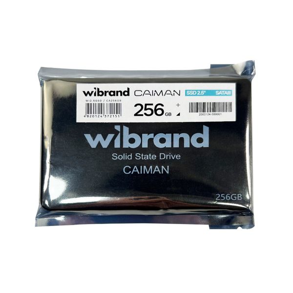 SSD Wibrand Caiman 256GB 2.5" 7mm SATAIII Bulk (WI2.5SSD/CA256GB) 50876 фото