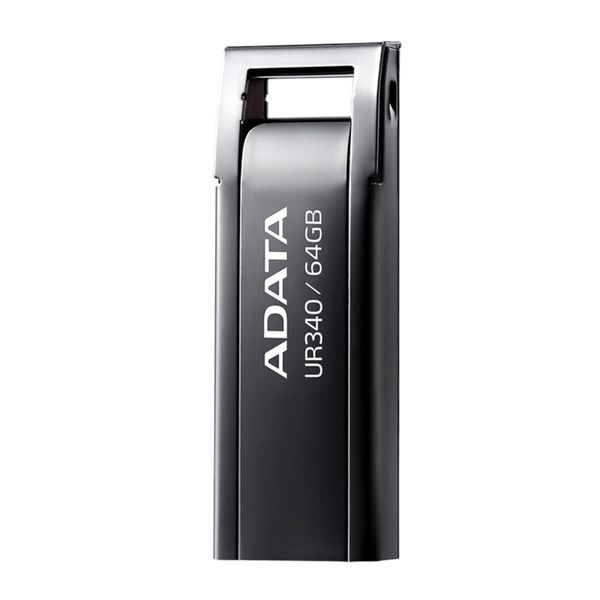 Flash A-DATA USB 3.2 UR340 64Gb Black (AROY-UR340-64GBK) 43564 фото