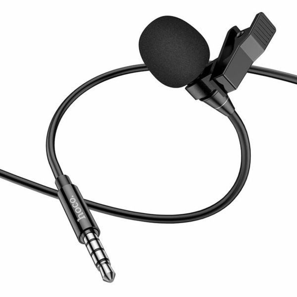 Мікрофон-петличка HOCO L14 3.5 Lavalier microphone Black (6931474761132) 23993 фото