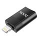 Адаптер HOCO UA17 iP Male to USB female USB2.0 adapter Black (6931474761989) 33081 фото 4