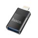 Адаптер HOCO UA17 iP Male to USB female USB2.0 adapter Black (6931474761989) 33081 фото 1