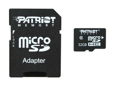 Карта пам'яті microSDHC (UHS-1) Patriot LX Series 32Gb class 10 (adapter SD) (PSF32GMCSDHC10) 954 фото