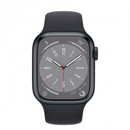 Apple Watch Series 8 41mm (GPS) Midnight Aluminum Case with Midnight Sport Band - Size S/M (MNU73) 00000038947-001 фото